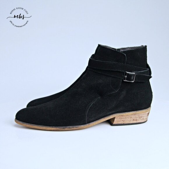 The Rail Suede Side Zip Boots Black Men EU 44 US 10.5 - Picture 4 of 13